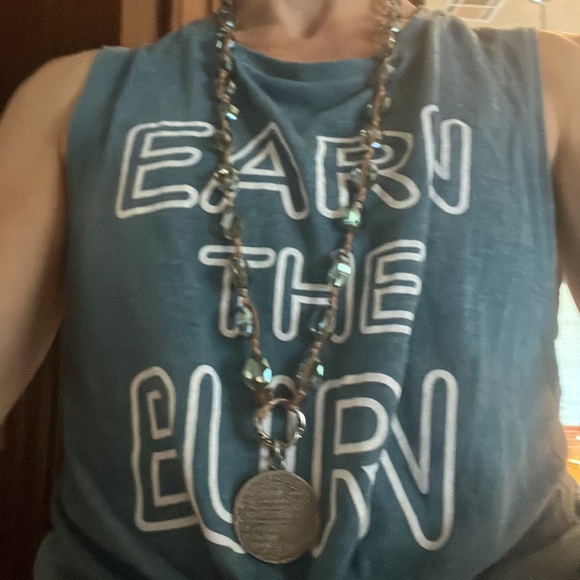 Cynthia Dugan Crystal Medallion Necklace - Picture 5 of 5